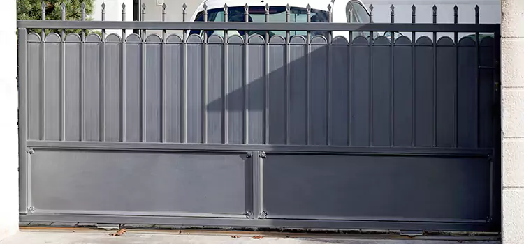 Metal Driveway Gate Installation Muscatine