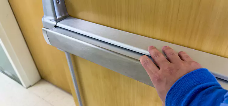 Installing a Push Bar on a Door Muscatine